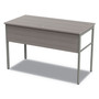 Linea Italia Urban Series Desk Workstation, 47.25" x 23.75" x 29.5", Ash Product Image 