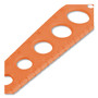 Westcott Safety Cutter, 1.2" Blade, 5.75" Plastic Handle, Assorted, 5/Pack Product Image 
