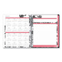 Blue Sky Analeis Monthly Planner, Floral Artwork, 10 x 8, White/Black/Coral Cover, 12-Month (Jan to Dec): 2025 Product Image 