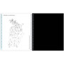 Baccara Dark Monthly Planner, Floral Artwork, 10 x 8, Gray/Black/Gold Cover, 12-Month (Jan to Dec): 2026 Product Image 