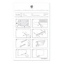 U Brands Floating Glass Ghost Grid Dry Erase Board, 48" x 36" (Actual Size: 47" x 35"), White Surface Product Image 