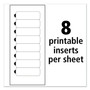 Avery The Mighty Badge Name Badge Holder Kit, Horizontal, 3 x 1, Inkjet, Silver, 4 Holders/32 Inserts (AVE71201) Product Image 