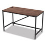 Alera Industrial Series Table Desk, 47.25" x 23.63" x 29.5", Modern Walnut Product Image 