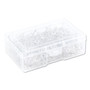U Brands Standard Push Pins, Plastic, Clear, Clear Head/Silver Pin, 0.44", 200/Pack Product Image 