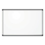 U Brands PINIT Magnetic Dry Erase Board, 36" x 24" (Actual Size: 35" x 23"), White Surface, Satin Aluminum Frame Product Image 