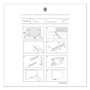 U Brands Floating Glass Dry Erase Board, 35 x 35, White Product Image 
