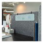 U Brands Cubicle Glass Dry Erase Board, Monthly Planning/Scheduling Calendar, 20" x 5.5", White Surface Product Image 