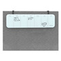 U Brands Cubicle Glass Dry Erase Board, Monthly Planning/Scheduling Calendar, 20" x 5.5", White Surface Product Image 