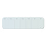 U Brands Cubicle Glass Dry Erase Board, Monthly Planning/Scheduling Calendar, 20" x 5.5", White Surface Product Image 