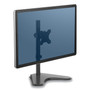 Fellowes Professional Series Single Freestanding Monitor Arm, For 32" Monitors, 11" x 15.4" x 18.3", Black, Supports 17 lb Product Image 