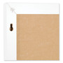 U Brands Magnetic Chalkboard with Decor Frame, 30" x 20", Black Surface, White Wood Frame Product Image 