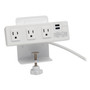 Tripp Lite by Eaton Surge Protector, 3 AC Outlets/2 USB Ports, 10 ft Cord, 510 J, White Product Image 