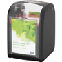 TORK Xpressnap Fit Tabletop Napkin Dispenser - Tall Fold, Minifold Dispenser - 5.5" Height x 4.6" Width x 6.8" Depth - Plastic - Black - Compact, Level Indicator, Refillable, Hygienic, Durable, Easy to Clean, Dirt Resistant - 1 Each - (TRK7232000) Product Image 