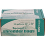 AbilityOne - Shredder Bags, Medium-Duty, Clear, 10 Gal, 24" x 26"  - (8105-01-557-4975) (8105015574975) Product Image 