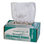AbilityOne - Shredder Bags, Medium-Duty, Clear, 10 Gal, 24" x 26"  - (8105-01-557-4975) (8105015574975) Product Image 