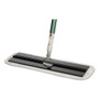 AbilityOne 7920015748715, SKILCRAFT 3M Easy Scrub Flat Mop Tool, 16" Wide White Microfiber Head, 54" Green Aluminum Handle Product Image 