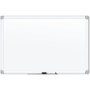 U Brands Magnetic Porcelain Steel Board - 48" (4 ft) Width x 36" (3 ft) Height - White Porcelain Steel Surface - White Aluminum Frame - Rectangle - Horizontal/Vertical Product Image 