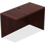 Lorell Chateau Series Return - 30" Height x 47.3" Width x 23.6" Depth Desk, x 1.5" Thickness Top - Reeded Edge - Material: P2 Particleboard - Finish: Mahogany, Laminate - Durable, Modesty Panel, Grommet, Cord Management Product Image 