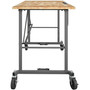 Cosco Smartfold Portable Work Desk Table - Four Leg Base - 4 Legs - 400 lb Capacity - 14.50" Table Top Width x 25.51" Table Top Depth - 55.25" Height Product Image 