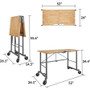 Cosco Smartfold Portable Work Desk Table - Four Leg Base - 4 Legs - 400 lb Capacity - 14.50" Table Top Width x 25.51" Table Top Depth - 55.25" Height Product Image 
