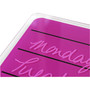 Floortex Viztex Glacier Violet & Black Plan & Grid Glass Dry-Erase Board - 17" x 23" - 17" (1.4 ft) Width x 23" (1.9 ft) Height - Violet Tempered Glass Surface - Rectangle - Magnetic Product Image 