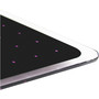 Floortex Viztex Glacier Violet & Black Plan & Grid Glass Dry-Erase Board - 17" x 23" - 17" (1.4 ft) Width x 23" (1.9 ft) Height - Violet Tempered Glass Surface - Rectangle - Magnetic Product Image 