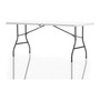 Cosco 6 foot Centerfold Blow Molded Folding Table - Rectangle Top - Folding Base - 29.62" Table Top Width x 72" Table Top Depth - 29.25" Height - White Product Image 