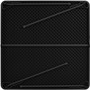 Cosco XL Fold-in-Half Card Table - Four Leg Base - 4 Legs - 200 lb Capacity - 38.50" Table Top Width x 38.50" Table Top Depth - 29.50" Height - (CSC14036BLK1E) Product Image 