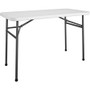 Cosco Straight Folding Utility Table - Rectangle Top - Four Leg Base - 4 Legs - 200 lb Capacity - 48" Table Top Width x 24" Table Top Depth Product Image 
