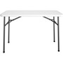 Cosco Straight Folding Utility Table - Rectangle Top - Four Leg Base - 4 Legs - 200 lb Capacity - 48" Table Top Width x 24" Table Top Depth Product Image 