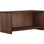 Lorell Essentials Series Wall-Mount Hutch - 17" Height x 36" Width x 15" Depth, x 1" Thickness Bottom Panel, x 1" Thickness Side Panel, x 0.6" Thickness Back Panel - Band Edge - Material: Laminate - Finish: Espresso Laminate Product Image 