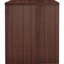 Lorell Essentials Series Wall-Mount Hutch - 17" Height x 36" Width x 15" Depth, x 1" Thickness Bottom Panel, x 1" Thickness Side Panel, x 0.6" Thickness Back Panel - Band Edge - Material: Laminate - Finish: Espresso Laminate Product Image 