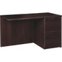 Lorell Prominence 2.0 Right Return - 29" Height x 48" Width x 24" Depth, x 1" Thickness Top - 2 x File Drawer(s) - Band Edge - Material: Particleboard - Finish: Espresso Laminate, Thermofused Melamine (TFM) Product Image 