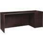 Lorell Prominence 2.0 Right-Pedestal Credenza - 29" Height x 72" Width x 24" Depth, x 1" Thickness Top - 2 x File Drawer(s) - Single Pedestal on Right Side - Band Edge - Material: Particleboard - (LLRPC2472RES) Product Image 