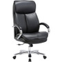 Lorell Big & Tall High-Back Chair - Bonded Leather Seat Material - Black Back Color - Bonded Leather Back Material - High Back - Black Product Image 