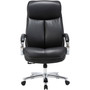 Lorell Big & Tall High-Back Chair - Bonded Leather Seat Material - Black Back Color - Bonded Leather Back Material - High Back - Black Product Image 