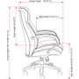 Lorell Big & Tall High-Back Chair - Bonded Leather Seat Material - Black Back Color - Bonded Leather Back Material - High Back - Black Product Image 