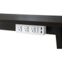 Lorell Under Desk AC Power Center with USB Charger - 3 x AC Power, 2 x USB - 8 ft Cord - Surface-mountable Product Image 