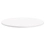 Lorell Hospitality Collection Tabletop - High Pressure Laminate (HPL) Round, White Top - 42" Table Top Diameter - Assembly Required - Thermofused Laminate (TFL), Particleboard Top Material Product Image 