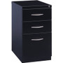 Lorell Premium Box/Box/File Mobile File Cabinet with Arch Pull - 15" Width x 22.9" Depth x 27.7" Height - 3 x Drawer(s) for Box, File - Letter - Ball-bearing Suspension, Drawer Extension, Durable, Pencil Tray - Black Product Image 