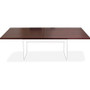 Lorell Chateau Series 8' Rectangular Tabletop - 1.4" Height x 94.5" Width x 47.3" Depth - Reeded Edge - Material: P2 Particleboard - Finish: Mahogany Laminate - Durable Product Image 