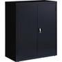 Lorell Fortress Series Storage Cabinet - 36" Width x 18" Depth x 42" Height - 3 x Shelf(ves) - Recessed Locking Handle, Hinged Door, Durable - Black - Powder Coated Product Image 