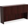 Lorell Chateau Series Hutch - 36.5" Height x 70.9" Width x 14.8" Depth Hutch, x 1.5" Thickness Top - 4 Door(s) - Reeded Edge - Material: P2 Particleboard - Finish: Mahogany, Laminate Product Image 