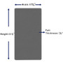 Lorell DIY Frameless Corkboard - 36" Board Height x 18" Board Width - Gray Cork Surface - Frameless - Aluminum Frame Product Image 