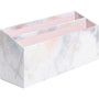 U Brands 4-Piece Desk Organization Set - Desktop - Paper Wrapped - Soft Dye - Chipboard, Paper Product Image 