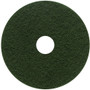 Genuine Joe Scrubbing Floor Pad - 18" Diameter - Scrubbing - 175 rpm to 800 rpm Speed Supported - Heavy Duty, Long Lasting - Fiber Product Image 
