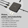 Kensington MD120U4 USB4 Portable Docking Station - for Monitor, Notebook - USB4 - 2 Displays Supported - 4K, 8K - 3840 x 2160, 7680 x 4320 Product Image 