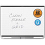 Quartet Prestige 2 Total Erase Magnetic Whiteboard - 72" (6 ft) Width x 48" (4 ft) Height - White Surface - Black Aluminum Frame - Horizontal - Magnetic Product Image 