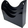 Huron 3-tier Wall Sorter - 3 Tier(s) - Vertical - 11.25" Height x 13" Width x 3.50" Depth - Durable - Black Product Image 