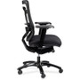 Eurotech Monterey Executive Chair - Java Seat Color - Fabric Seat Material - Black Back Color - Black Frame Color - Titanium Frame Material Product Image 